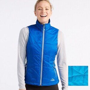 NWT L.L. Bean Blue Pine Ascent Primaloft Packaway Vest - MP